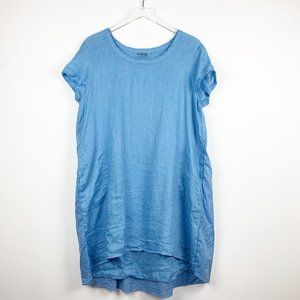 CP Shades x Seaside | Light Blue Linen Tunic Dress